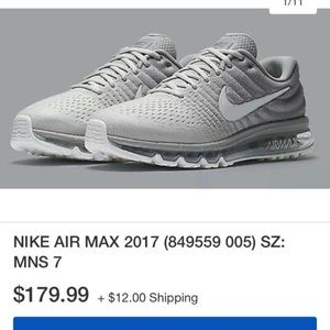 Brand new size 9.5 Nike air max 2017 only pick up